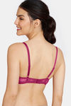 Zivame Beautiful Basics Padded Wired Medium Coverage T-Shirt Bra -  Beet Red2 — thumbnail 3